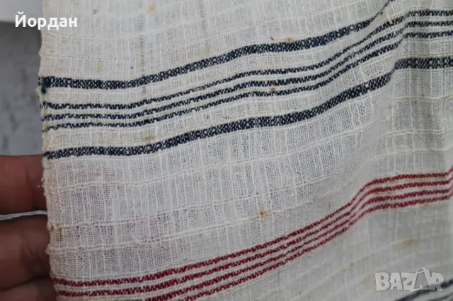 Ръчно тъкан ленен плат за кърпи, снимка 3 - Платове и дамаски - 50223704