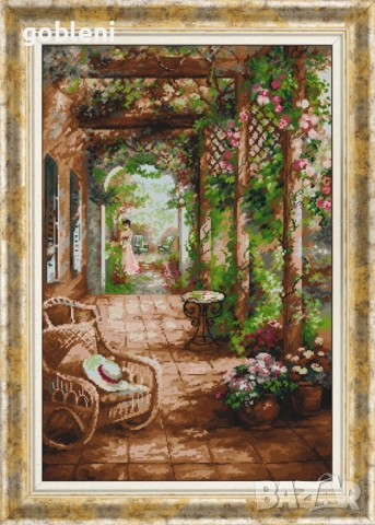 гоблен "ЦВЕТНА ТИШИНА" Д 46- размери 26*37 см; 27 цв.; 1:1