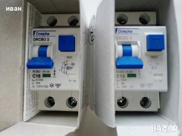 Комбинирани монофазни дефектнотокови защити 16 А., снимка 3 - Други машини и части - 52903968