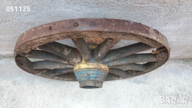 старо масивно колело от каруца, снимка 11 - Антикварни и старинни предмети - 50596577