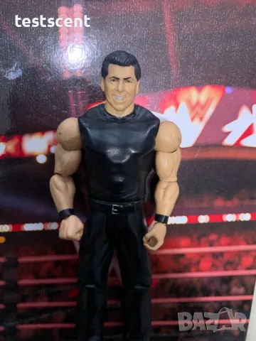 Екшън фигура WWE Vince McMahon Винс Макмеън Mattel WWF , снимка 10 - Фигурки - 49171626