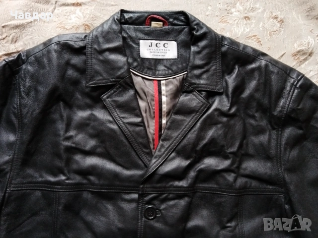 Мъжко кожено яке JCC - размер XXL