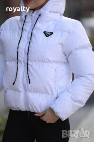 Prad🅰️ Бяло Дамско Зимно Яке , снимка 12 - Якета - 52561355