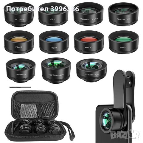 Smartphone Lens Kits /лещи за камера на телефон/, снимка 1 - Резервни части за телефони - 46575107