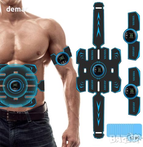 SHENGMI ABS Trainer Мускулен стимулатор за коремни мускули с 8 режима