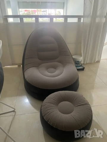 Преносимо надуваемо кресло и табуретка 