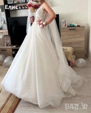 Булчинска рокля, снимка 1 - Сватбени рокли - 45528934