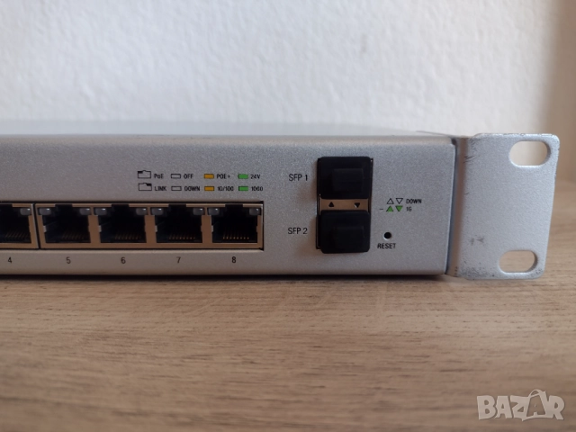 Ubiquiti Switch 8 150w, снимка 3 - Суичове - 52147333