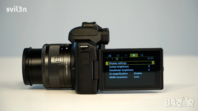 Canon EOS M50 Mark II + Обектив 15-45mm, снимка 5 - Фотоапарати - 53917465