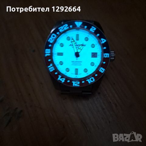 Diver Aragon Divemaster GMT Seiko NH35 Full Lume Dial, снимка 5 - Мъжки - 46752606