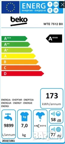 Пералня машина Beko , снимка 7 - Перални - 47480501