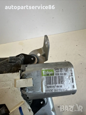 Мотор за заден чистачки за Peugeot 407 2.2 HDI (2007) 9646500880, снимка 3 - Части - 53737885