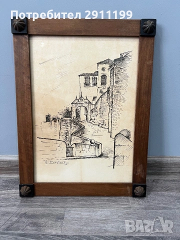 Антикварна картина, 6 бр., снимка 2 - Картини - 54243082