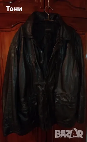 Ново Мъжко Зимно Яке Изцяло от Естествена Кожа XL , снимка 4 - Якета - 52792943