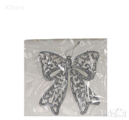 Коледна украса за елха - Блестяща панделка, снимка 2 - Декорация за дома - 52441684