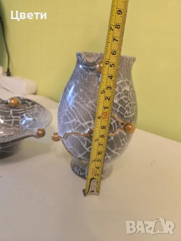 Ново ! Ваза и пепелник керамика , снимка 3 - Вази - 49667271