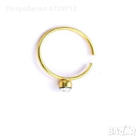 Бързо сваляща се обица за нос устни пъп вежда, снимка 18 - Обеци - 53498308