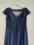 Официална рокля в синьо, снимка 2