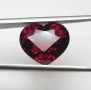 Изключителен Голям И Красив Естествен Спесартит Гранат 8.24 Карата, Сърцевидна Форма!  , снимка 9