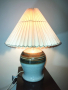 Много красива, стара лампа от керамика. , снимка 1