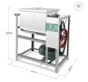 Професионална електрическа бъркалка за кайма и тесто 15 кг – 2200W, Машина за месене отнеръждаема ст, снимка 5