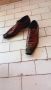 Кафяво-червени лачени официални мъжки обувки Walk Man's , съчетани с панталон , риза и яке , снимка 1 - Официални обувки - 45862197