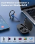 Нова Безжична Bluetooth слушалка с шумопотискане и 72 часа време за разговор шофиране, снимка 6