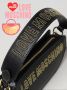 LOVE MOSCHINO 🍊 Дамска кожена чанта "BLACK & GOLD" нова с етикети