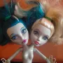 Колекционерска кукла Monster High Scarrier Reef Hissters Peri & Pearl Serpentine Mattel 2014 J141, снимка 1