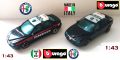 Bburago Alfa Romeo 156 Carabinieri Made in Italy 1:43 