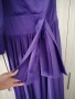Дълга луксозна официална бална / вечерна / абитуриентска лилава рокля р-р XS - марка Actualee, снимка 9