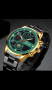 Луксозни модни мъжки часовници кварцов ръчен часовник от неръждаема стомана, снимка 2