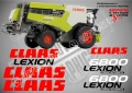 CLAAS Lexion 460 стикери надписи, снимка 16
