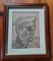 Владимир Димитров Майстора,рисунка на хартия,войник, снимка 1