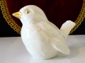 Порцеланова фигура птица Врабче,Goebel,злато. , снимка 2