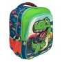 Ученическа раница  Динозавър, Зелен, 24x12x33 см., снимка 2