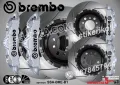 BREMBO надписи за капаци на спирачни апарати стикери лепенки фолио BREMBO SSA-BRE-W, снимка 3