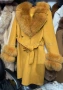 Дамски палта с подплата от вълна и естествен косъм от лисица /алпака/, снимка 14