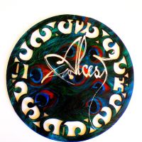 Ръчно рисуван часовник на Alcest блек метъл post black post black metal shoegaze blackgaze, снимка 1 - Други ценни предмети - 45197818