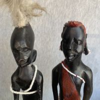 дървени африкански фигури статуетки , снимка 11 - Статуетки - 45268354