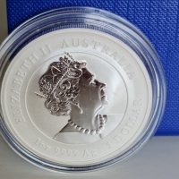 1 oz сребърна монета лунар година на Тигъра 2022, снимка 2 - Нумизматика и бонистика - 44939418