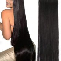 Качествена дълга коса/ цял екстеншън за по-голям обем и дължина на косата 100гр, дължина 60см, снимка 2 - Аксесоари за коса - 45754317