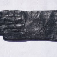 Vintage Дамски Ръкавици От Естествена Мека Кожа Macy's Own Brand Made In Italy Размер S, снимка 9 - Ръкавици - 45472452