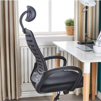 Луксозен ергономичен офис стол с облегалка за главата и люлеене, дишащи облегалка и седалка, амортис, снимка 5 - Столове - 44942802