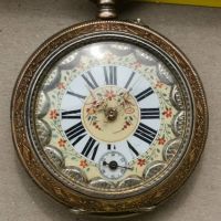 Сребърен джобен часовник, снимка 7 - Антикварни и старинни предмети - 45384160