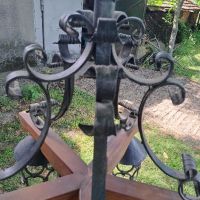 Немски полилей от ковано желязо , снимка 4 - Лампи за таван - 46021231