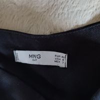 Черен панталон с широк крачол марка МGO, снимка 1 - Панталони - 45079387