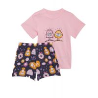 ДЕТСКИ СПОРТЕН ЕКИП ADIDAS X KEVIN LYONS SHORTS AND TEE SET PINK/MULTI (002), снимка 1 - Комплекти за бебе - 45946781