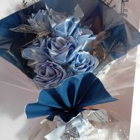 Букет от сатенени рози , снимка 1 - Подаръци за жени - 45175216