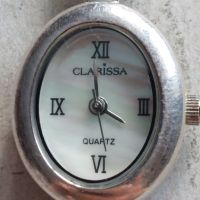 Дамски сребърен кварцов часовник, сребро 925 със седефен циферблат, снимка 2 - Дамски - 45693203